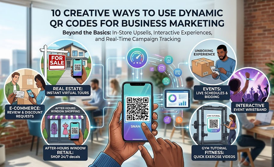 10 Creative Ways to Use Dynamic QR Codes for Business Marketing